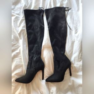 GUESS Faux Suede Over-The-Knee Boots